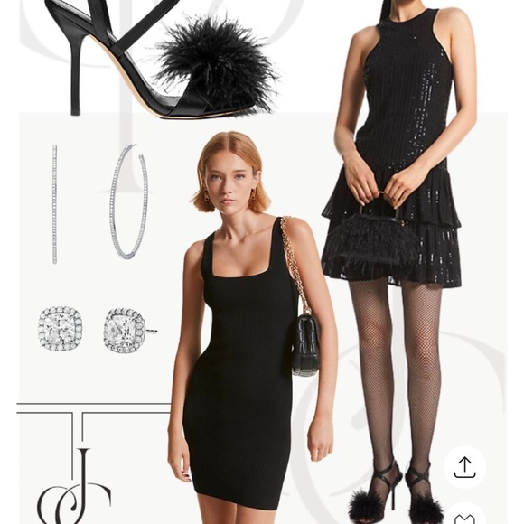 Michael Kors BNIB  7.5 and a size 8 Whitby Leather/Ostrich feather sandals. - Picture 2 of 7